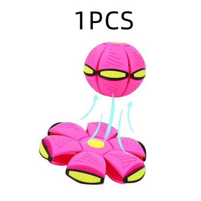 Pet Magic UFO Ball Dog Treading Ball Foot Treading Ball Light Deformation Vent to Decompress Parent-Child Interaction